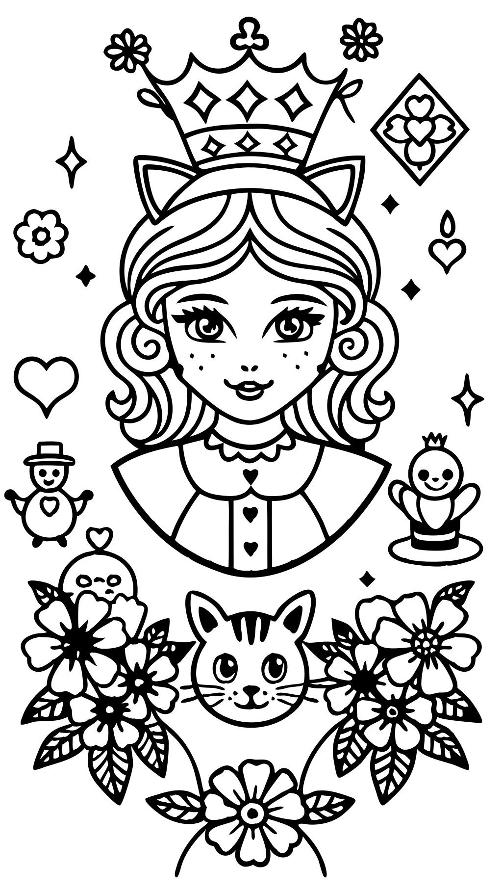 adult coloring pages alice in wonderland